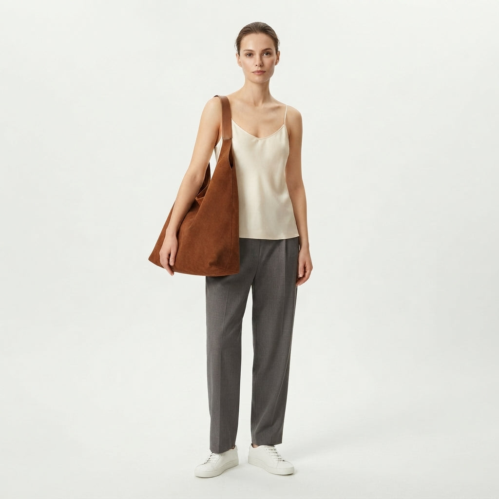 Fashionable Suede Hobo Bag for Women