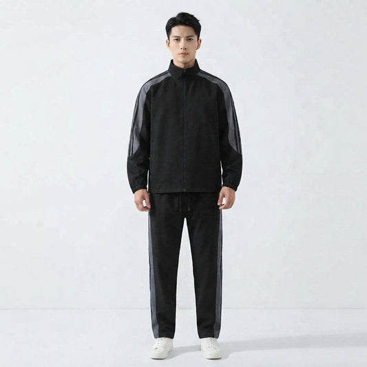 Jogger Set with Zipper Jacket for Men