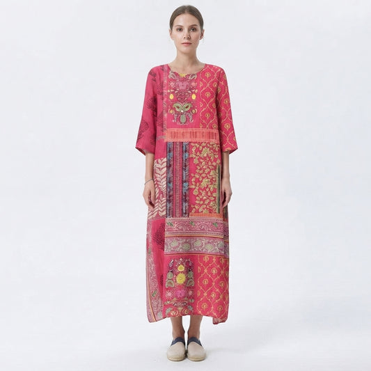 Summer Ethnic Bohemian Maxi Dress for Women