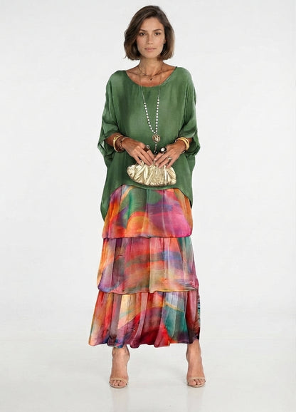 Boho Layered Maxi Shorts Dress for Women