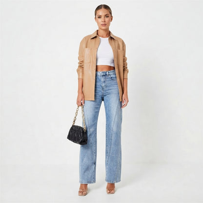 Classic Straight Denim Jeans for Women