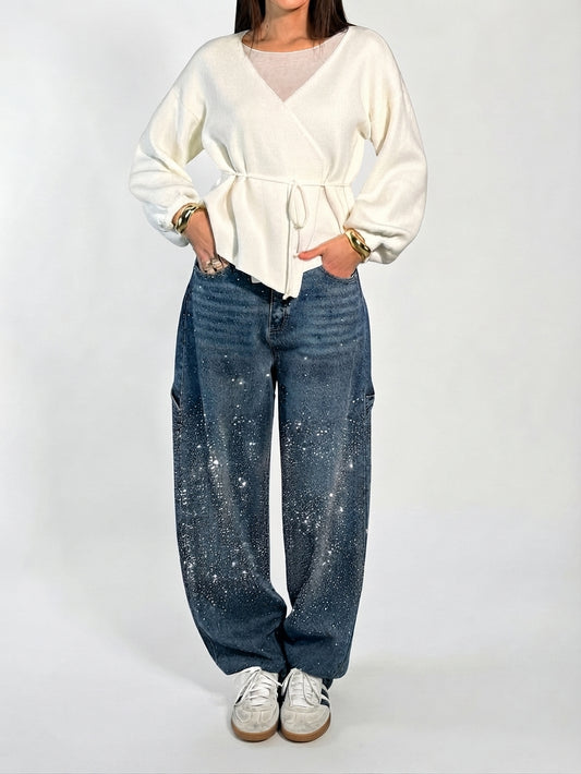 Sparkling Diamond Jeans for Women