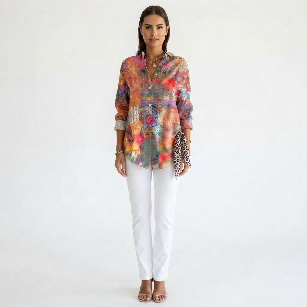 Summer Vintage Casual Blouse for Women