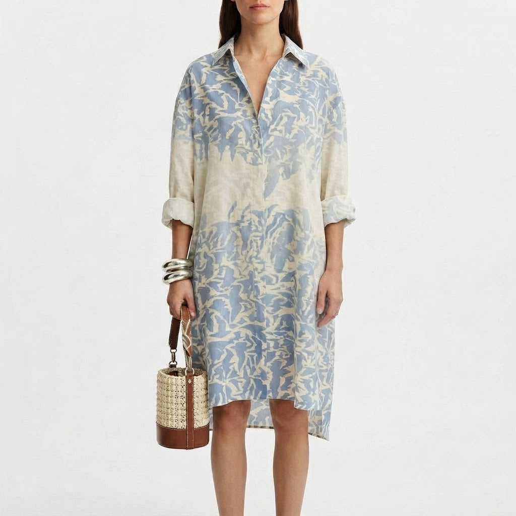 Summer Casual Shirt Dress for Women