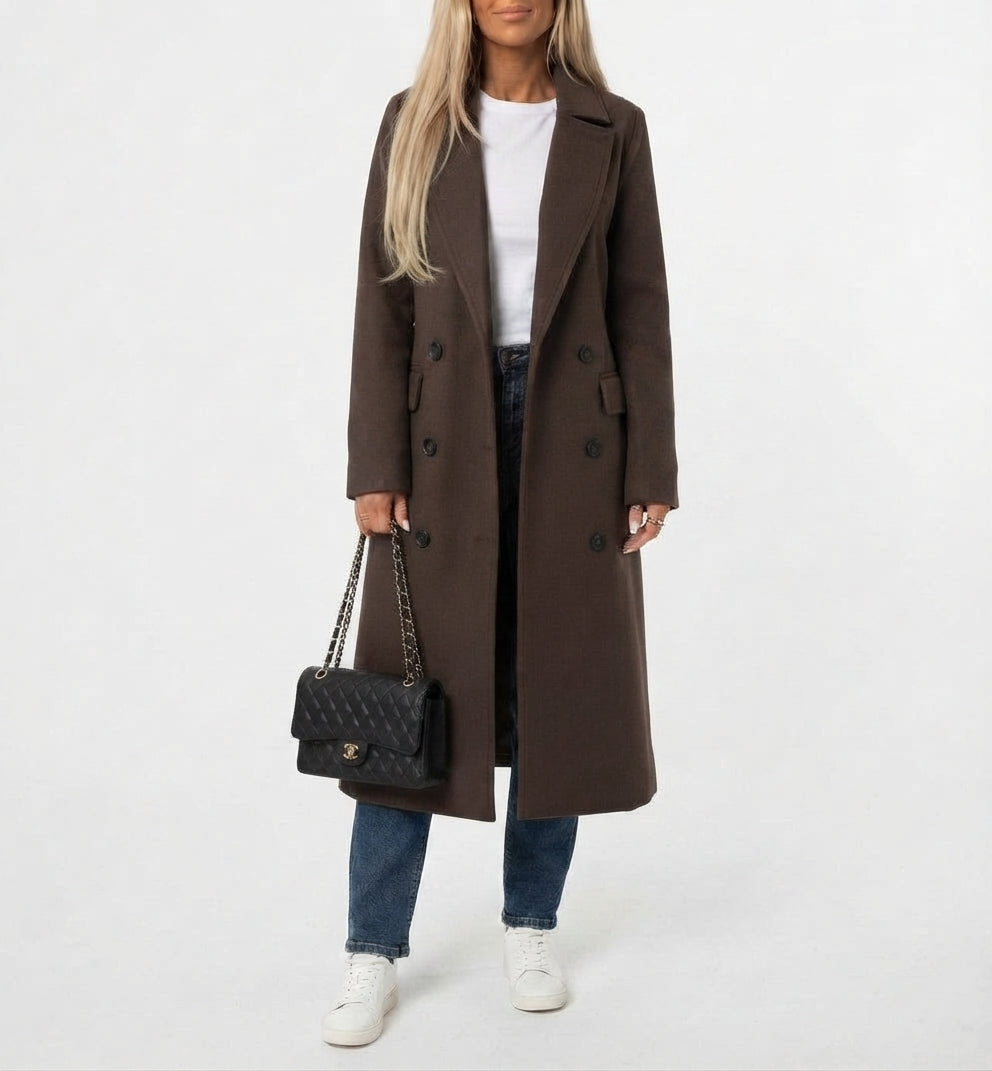 Classic Long Trench Coat for Women
