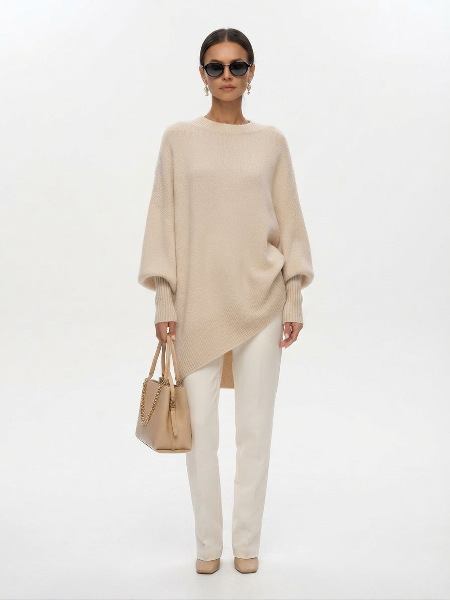 oversized sweater-style shorts top for Women