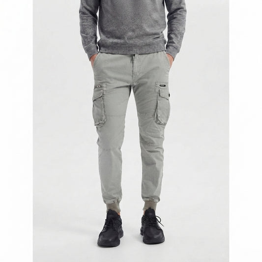 Slim Fit Cargo Pants with Pockets for Men