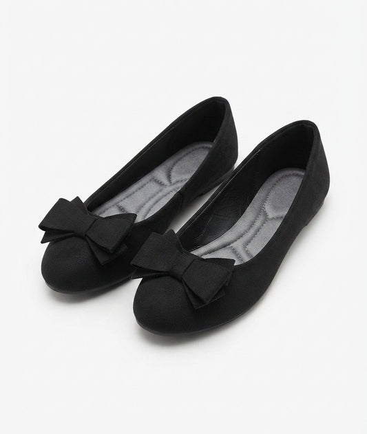 Women's Slip-On Shoes with Bow Accent