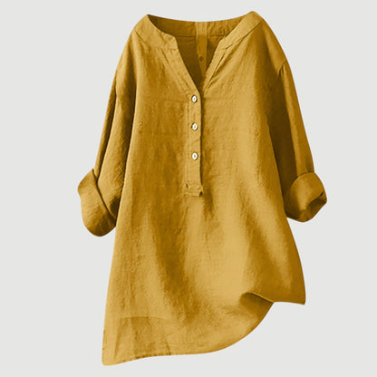 Shirt with Buttons and Relaxed Fit for Women