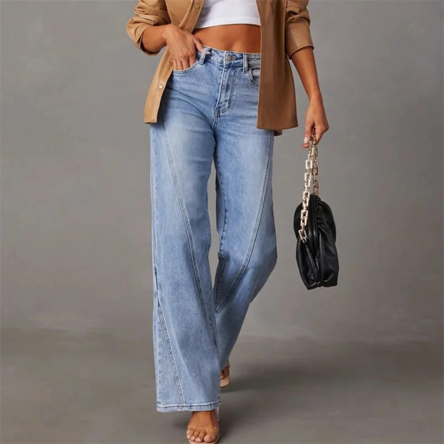 Classic Straight Denim Jeans for Women